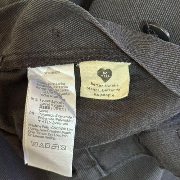 Madewell Side-Button Tapered Crop Pants Style#NC374 Size 4 - Picture 13 of 16